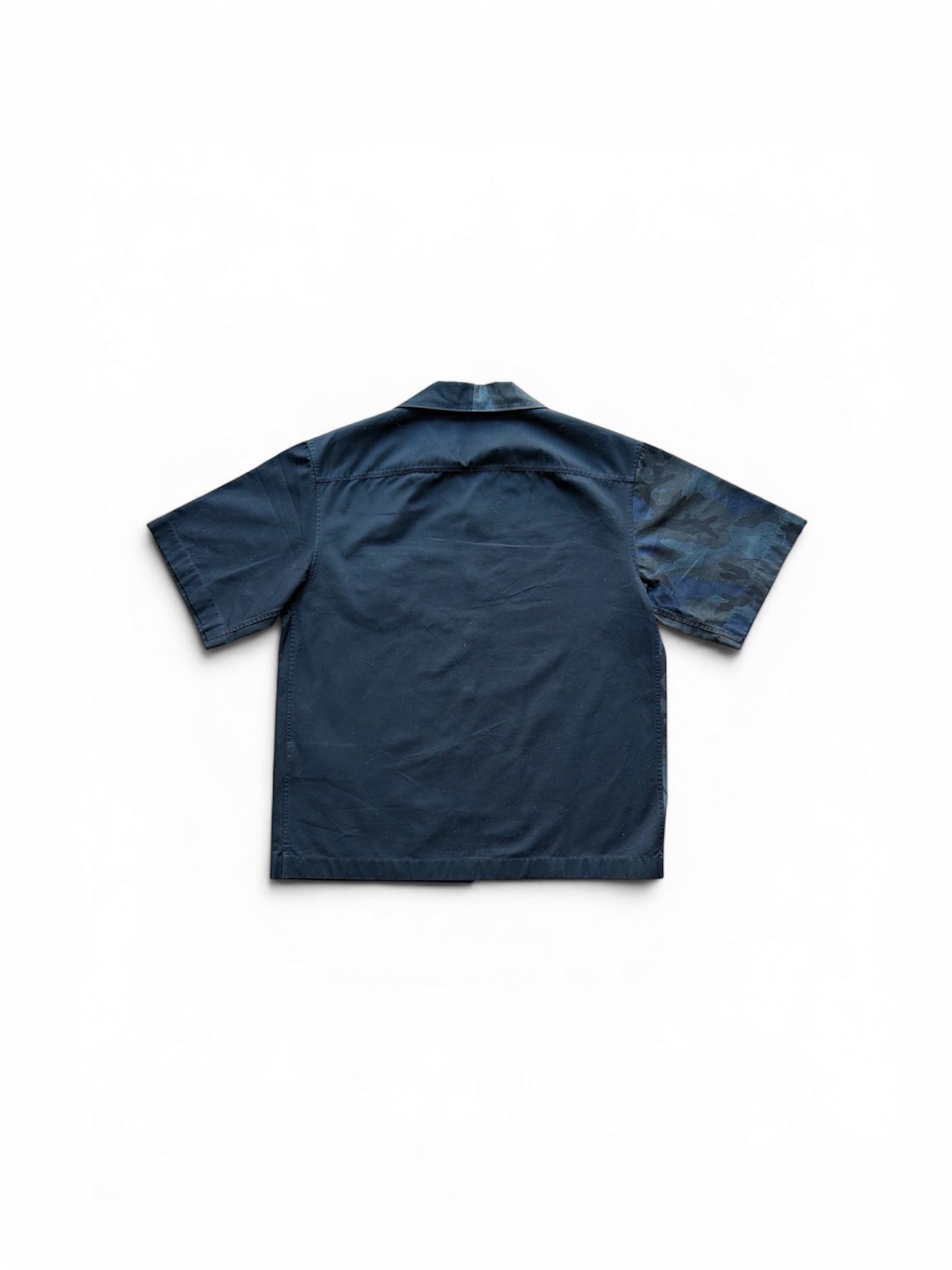Prada Double Match Camouflage Bowling Shirt